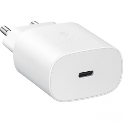 Incarcator Super Fast Charging pentru Samsung A15/A05S/A25/A52/A54/A53/A23/A33/A70/A80,USB C,25W, Alb foto