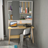 Birou Wood cu biblioteca, 120 x 200 x 60 cm