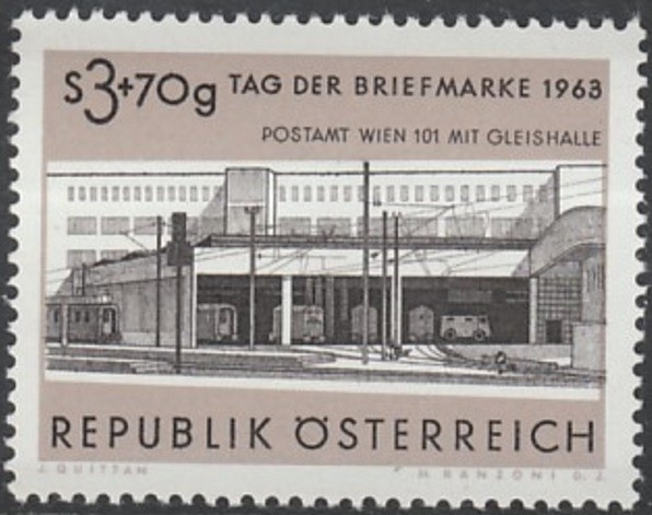 C1484 - Austria 1963 - Ziua marcii Yv.982 neuzat,perfecta stare