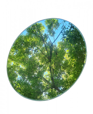 Oglinda rotunda eleganta, diametru 25 cm cu margini rotunjite foto