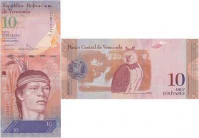 2007 (20 III), 10 Bol&amp;iacute;vares (P-90a) - Venezuela - stare UNC foto