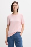 United Colors of Benetton tricou cu m&acirc;necă lungă culoarea roz, 1ZRED10BK