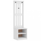 vidaXL Arborele &bdquo;SANDENS&rdquo; alb 45x40x159,5 cm lemn masiv de pin