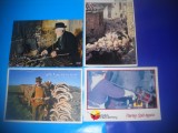 HOPCT LOT NR 955 -OAMENI CU...MESERIE/MESERII -4 CARTI POSTALE-CIRCULATE