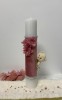 Lumanare Botez Catifea Roz cu Ursulet, 35cm. Lumanare botez fetite, accesorii botez, lumanari decorative