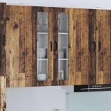 vidaXL Dulap suspendat de bucătărie cu ușă Lemn vechi 60 x 31 x 100 cm 885183