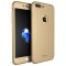 Husa FullBody MyStyle iPaky, Apple iPhone 8 Plus, Acoperire completa 360 grade, Folie de protectie, Gold
