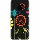 Husa silicon pentru Huawei Mate 20, Colorful Spring Birds Flowers Vectors