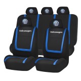 Set Huse Scaune Universale Compatibile cu Volkswagen &ndash; Negru/Albastru
