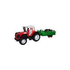 Tractor de jucarie cu remorca si combina, 57,5x19x19 cm foto