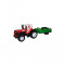 Tractor de jucarie cu remorca si combina, 57,5x19x19 cm