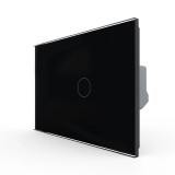 Cumpara ieftin Intrerupator touch simplu Livolo din sticla neagra, standard italian