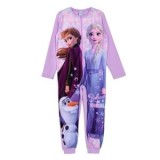 Pijama Salopetă Lila cu Imprimeu Frozen 2 pentru Fete, CMCLASS