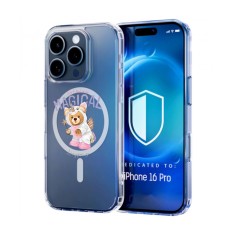 Husa pentru iphone 16 pro, atasare magnetica, magsafe, magical, clear foto