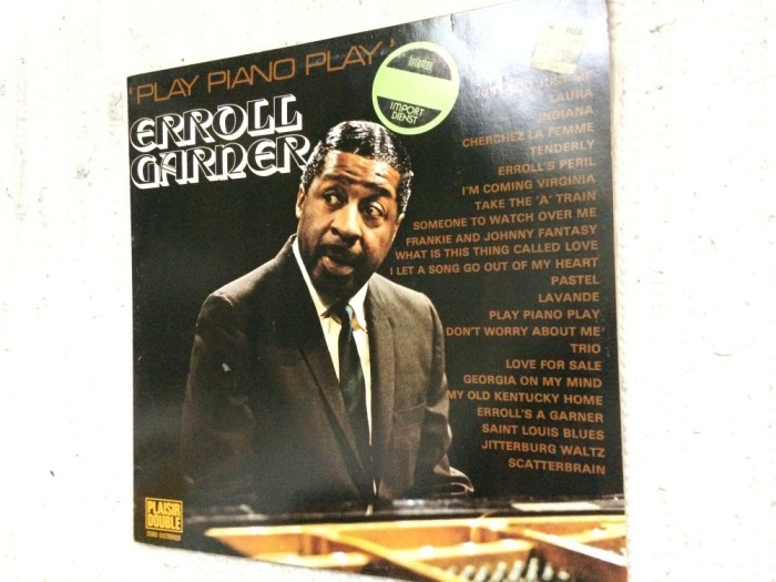 erroll garner play piano play album dublu disc 2 lp vinyl muzica jazz swing bop vogue records 1974 VG+