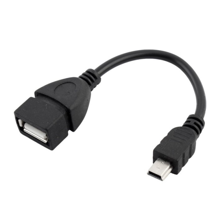 Cablu OTG USB - Mini USB elSales ELS-COM , lungime 10 centimetri , negru