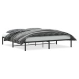 Cumpara ieftin Cadru pat metalic, negru, 200x200 cm
