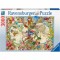 Puzzle Harta Lumii Cu Fauna Si Flora, 3000 Piese