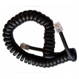 Cablu telefonic spiralat 2m Negru, TEL0032A-2.1