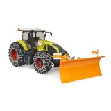 Tractor Claas Axion 950 cu lanțuri de zăpadă, jucărie Bruder, scală 1:16, din plastic rezistent