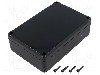Carcasa ABS, 80mmx120mmx36mm, IP55, MASZCZYK - KM-76Z-U/BK
