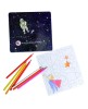 Set Desen Magnetic Egmont Toys Astronaut cu Creioane Colorate, Piese Magnetice, Varsta +3 Ani