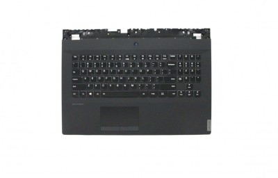 Carcasa superioara cu tastatura palmrest Laptop, Lenovo, Legion Y540-17IRH Type 81Q4, 5CB0U42948, AP1A9000100, iluminata, layout US foto