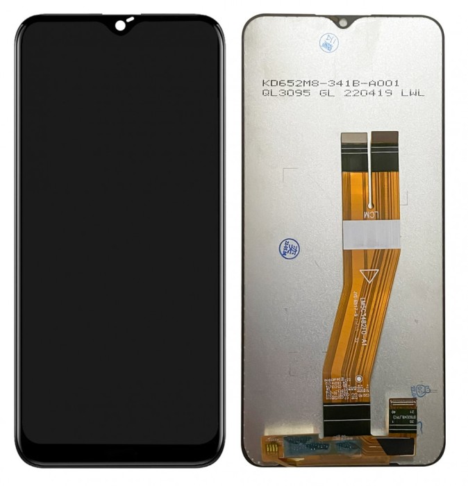 Display Samsung Galaxy A03s cu touchscreen Versiune 163mm TFT Negru