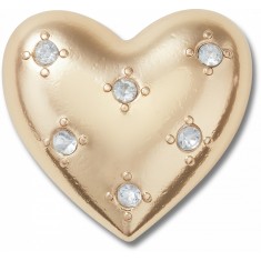 Jibbitz Crocs Gold Encrusted Heart