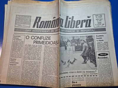 ziarul romania libera 30 august 1991 foto