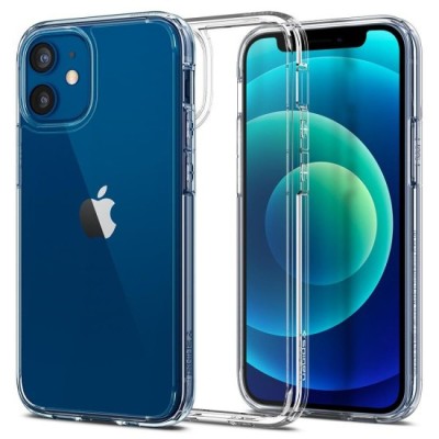Husa pentru iPhone 12 / 12 Pro - Spigen Ultra Hybrid - Crystal Clear foto