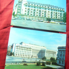 3 Ilustrate Bucuresti anii 70-80: Hotel Athenee Palace si Sediul CC al PCR ,Stat