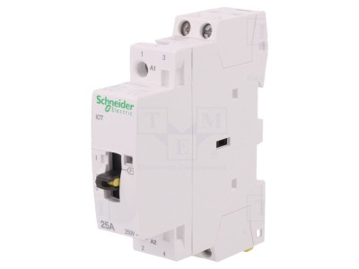 Contactor modular 2-polar 25A 24VAC foto
