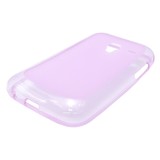Husa silicon roz (cu spate mat) pentru Samsung Galaxy Ace Plus S7500