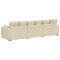 Canapea modulara cu perne, crem - 6