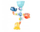 Set jucarie de baie tip cascada, 36,0 x 13,0 x 36,0 cm, 11 elemente, MalPlay 109154