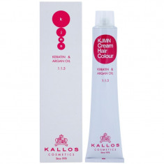 Kallos KJMN Cream Hair Colour Keratin & Argan Oil culoare par cu keratina si ulei de argan culoare 8.00 Light Blond Plus 100 ml