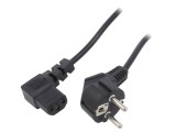 Cablu electric PVC negru 1,2m 3x0,75mm2 10A 250V