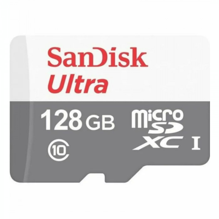 Card memorie cu adaptor microSDXC 128GB SanDisk SDSQUNR-128G-GN3MA