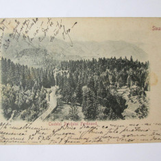 Rara! Sinaia-Castelul printului Ferdinand/Castelul Pelisor,carte pos.circ.1902