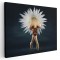 Tablou balerina cu rochita din petale floare, alb 1614 Tablou canvas pe panza CU RAMA 30x40 cm