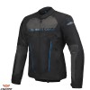Geaca (jacheta) barbati pentru scuter - motocicleta Racing/Roadster Ixon All season model T-Rex MS culoare: negru/gri/albastru Negru/gri/albastru XXL