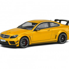 Macheta auto Mercedes-Benz C63 AMG black series yellow 2012, 1:43 Solido