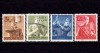 ✅ (S43) Germania Reich 1943 &quot;8 ani in serviciul muncii &quot; serie completa Michel 850/853 , MNH (buna , cute minore ), Nestampilat