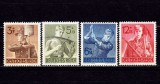 Cumpara ieftin ✅ (S43) Germania Reich 1943 &quot;8 ani in serviciul muncii &quot; serie completa Michel 850/853 , MNH (buna , cute minore ), Nestampilat