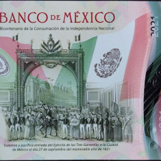 MEXIC █ bancnota █ 20 Pesos █ 2021 █ P-W132 (1) █ COMEMORATIV █ POLYMER █ UNC