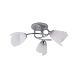 Cumpara ieftin Lustra Silvia Crom+Alb 3xE27 60W, Erste