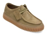 Cumpara ieftin Mocasini CLARKS kaki, TORHILL LO, din piele intoarsa