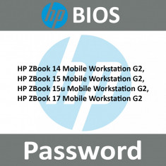 Bios UNLOCK Password HP ZBook 14, 15, 17, G2 Mobile Workstation foto