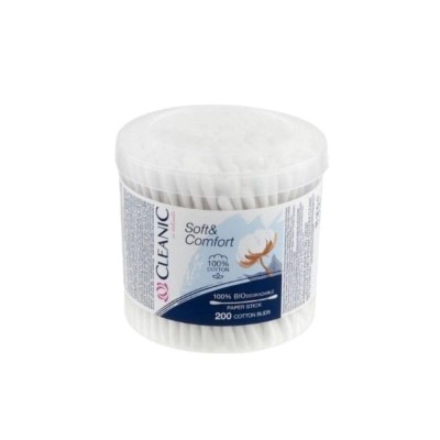 Betisoare igienice Cleanic Soft &amp;amp; Confort 200 buc foto